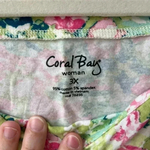 Coral Bay Square neck shirts 3x - Picture 3 of 4